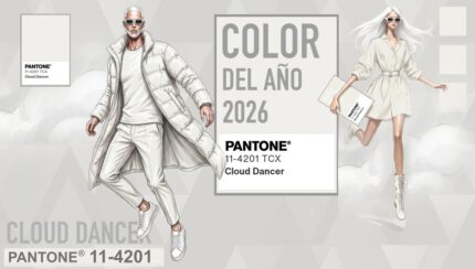 Color del año 2026 PANTONE Cloud Dancer
