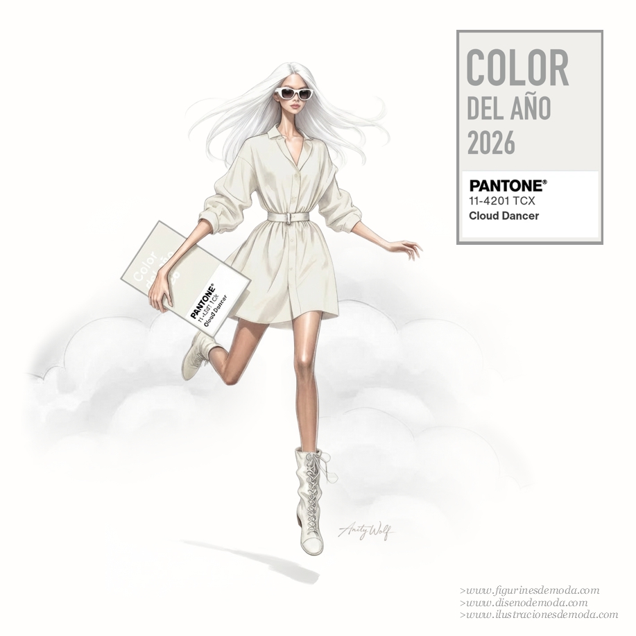 El color del año 2026 en diseño de moda mujer